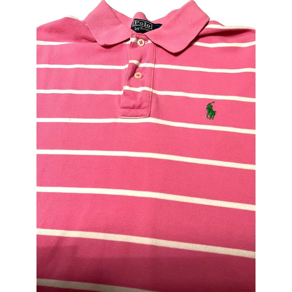 Polo Ralph‎ Lauren Medium Pink/White Green Horse